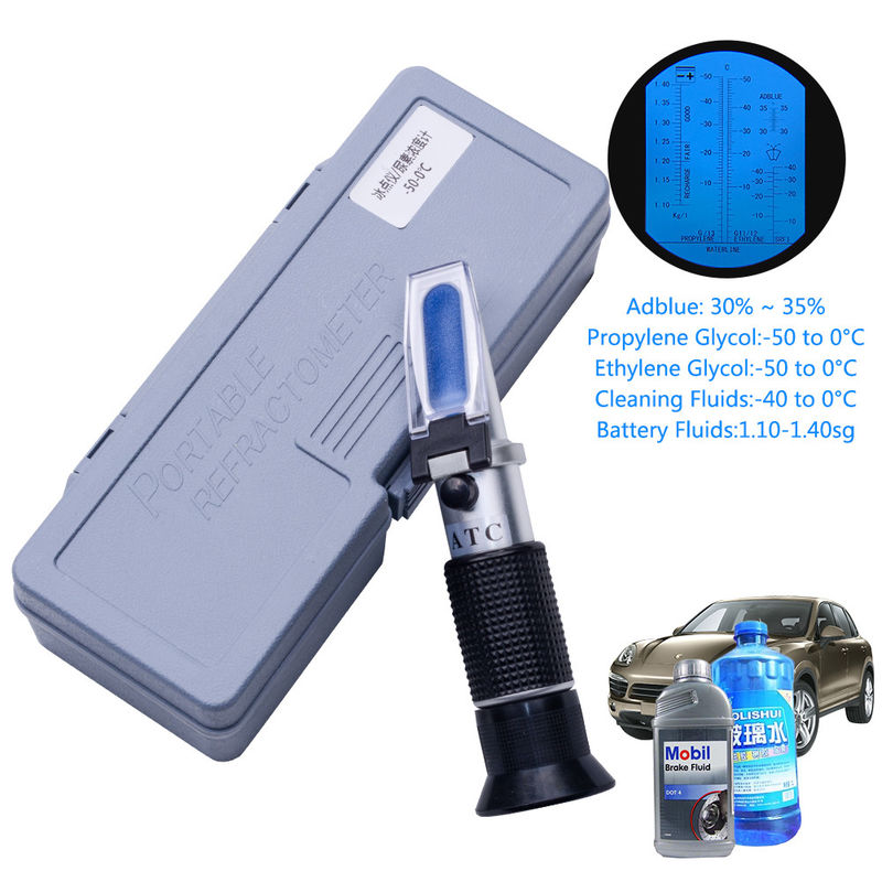 4 In 1 Engine Fluid Glycol Antifreeze Refractometer Freezing Point Car