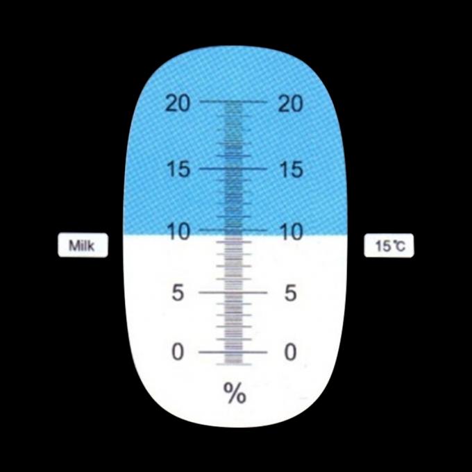 020 Milk / Sugar Brix Refractometer , Traditional Handheld Refractometer