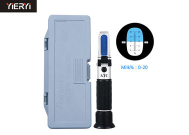 0-20% Milk / Sugar Brix Refractometer , Traditional Handheld Refractometer