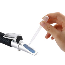 0-10% Brix Hand Held Sugar Refractometer Soft Rubber Eyepiece For Comfortable Viewing