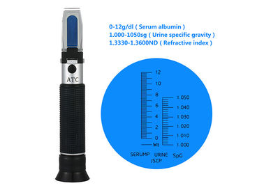 Medical Serum Protein Urine Specific Gravity Refractometer Lightweight 0 -12g/Dl