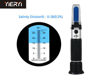 0-28% Salinity Specific Gravity Refractometer For Fruit Juices / Soft Drinks