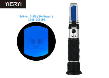 2-4% Salinity Specific Gravity Refractometer With Non Slip Rubber Materials