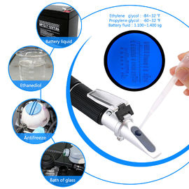 Hand Held Optical Refractometer , Antifreeze Battery Cleaning Fluid Refractometer Atc