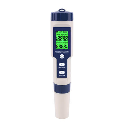 5 - in - 1 Water Quality Tester - pH/TDS/EC/Salinity/Temp Meter for Home, Aquarium & Lab
