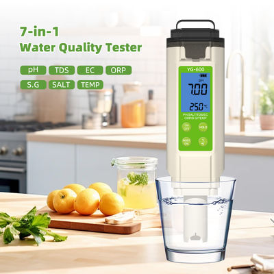 7 - in - 1 Water Quality Tester - pH/TDS/EC/ORP/S.G/Salt/Temp Meter for Home, Pool & Lab
