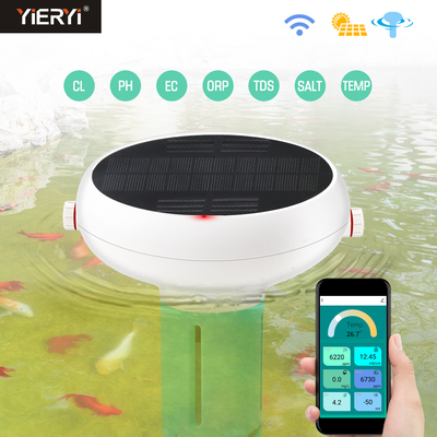 Wireless Zigbee WiFi Waterproof Floating Pool pH Meter with Solar Power for Swimming Pools