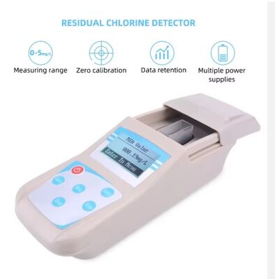 Portable Residual Chlorine Photometer for Water Quality Testing with 0 - 5 mg/L Range