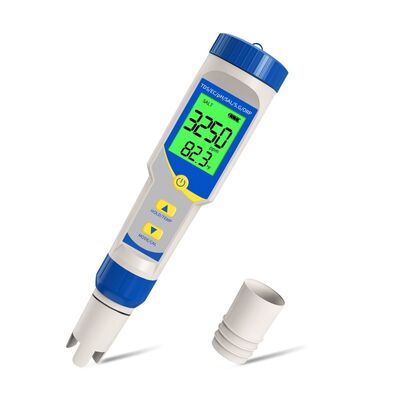 7-in-1 Multifunction Digital Water Tester with High-Precision Probe and Backlit LCD Display for Pool and Aquarium Water Quality Testing