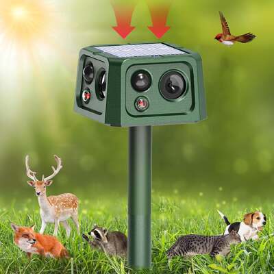SJZ‑088 New 4‑Sided Solar‑Powered Rodent Repellent