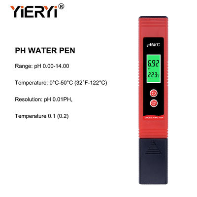 Acidity Analysis Waterproof ABS ATC Pen Type Ph Meter