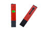 Red Pen Type Digital PH Meter Lightweight With Backlight Temperature Compensation