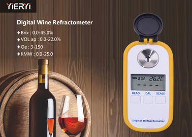 Digital Specific Gravity Refractometer Temperature Correction For Juice / Milk