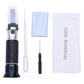 Portable Brix & Salinity Refractometer Meter With Atc / Salt Water Salinity Tester