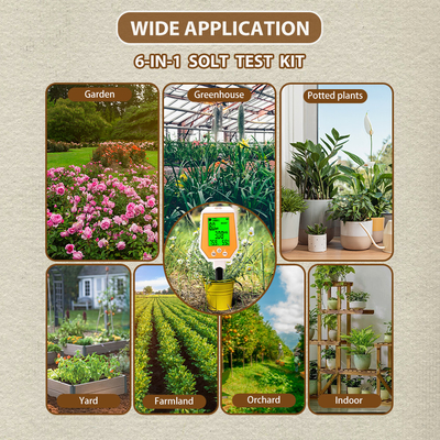 PH/EC/Moisture/Sunlight/Air Humidity Soil PH Meter Digital Soil Tester