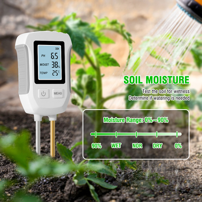 Digital PH Soil Meter 3 In 1 Garden Soil Acidity Temperature Moisture Tester