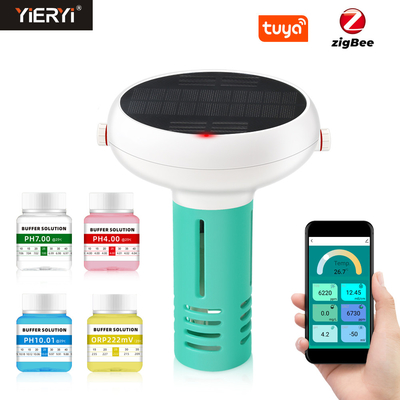 Solar Charging PH Meter With Tuya Zigbee APP Control / 0-14 PH Range
