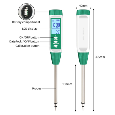 LED Npk Soil Tester Digital Range 0-1999mg/Kg