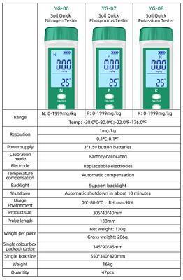 20cm Probe YIERYI New Digital Npk Meter For Agriculture