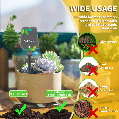 6 in 1 YIERYI Plants digital soil meter with LCD display