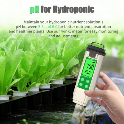 YiERYi YG-9908 4 In 1 Water Quality Tester PH / TDS / EC / Temperature Multifunctional Testing Pen With High Accuracy Portable Design