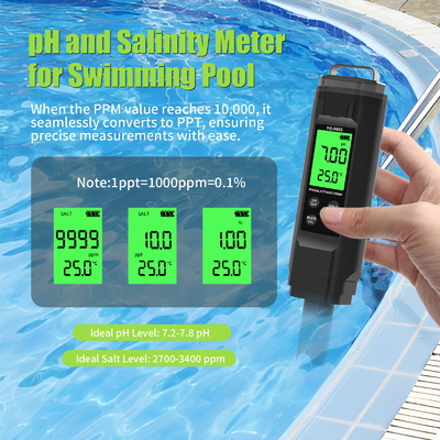 YIERYI YG-9909 Digital 5 In 1 Water Quality Tester High Precision PH Tester For Farm Garden