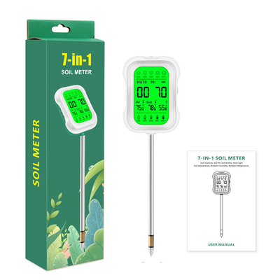 Yieryi YY-1066L 7-in-1 Soil Tester – Accurate pH, Moisture, Fertility, Temperature & Light Measurement & more for Gardening & Farming