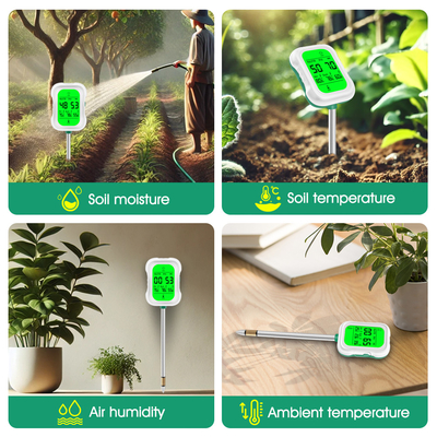 Yieryi YY-1066L 7-in-1 Soil Tester – Accurate pH, Moisture, Fertility, Temperature & Light Measurement & more for Gardening & Farming