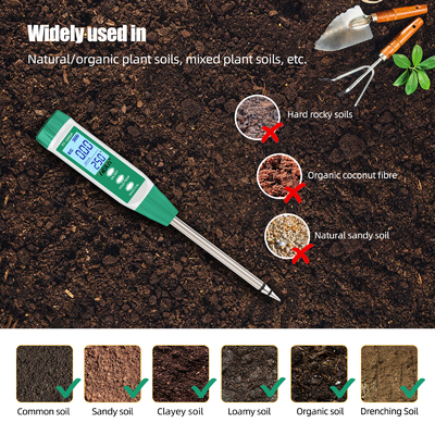 Yieryi YY-1066A Soil Tester | 3-in-1 Soil EC, Moisture & Temperature Meter | Ideal for Farming, Gardening & Greenhouses