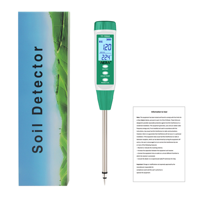 Yieryi YY-1066A Soil Tester | 3-in-1 Soil EC, Moisture & Temperature Meter | Ideal for Farming, Gardening & Greenhouses