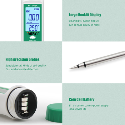 3-in-1 Soil EC & Moisture Tester | Smart Agriculture & Gardening Tool for Healthier Plants