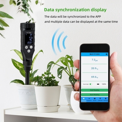 Portable Digital Soil pH Tester with Bluetooth Data Logging
