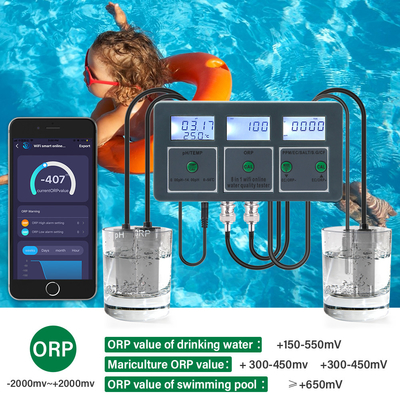 Professional Water Testing Kit 8-in-1 Comprehensive Analysis Smart APP Control High-Accuracy Sensors