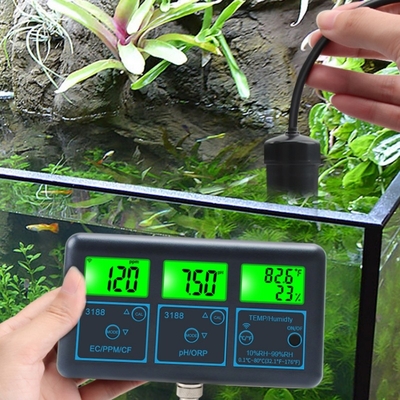 Professional Digital pH & EC Meter – Automatic Calibration & Smart Alerts