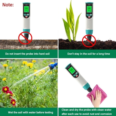 PH-2023 Soil pH & Temperature Tester | High-Precision Digital pH Meter for Farming & Gardening
