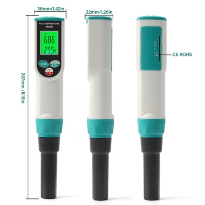 2-in-1 Soil pH & Temperature Meter | Waterproof, Auto Calibration, LCD Display