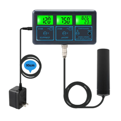 Professional Digital pH & EC Meter – Automatic Calibration & Smart Alerts