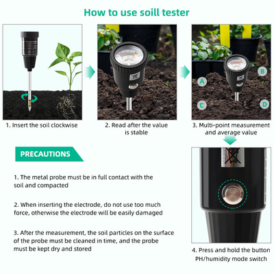 Soil Tester for Home & Commercial Use | No Battery Needed | Instant Results