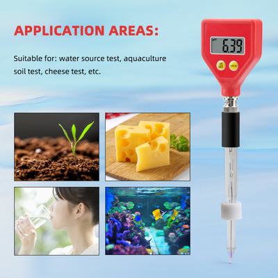 Handheld Digital PH Meter For Aquarium Hydroponics Lab Replaceable Glass Electrode