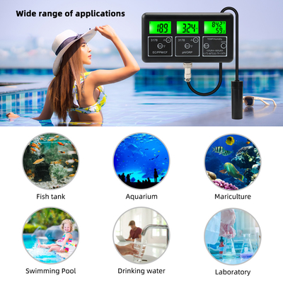 Professional Water Quality Monitoring System 7-in-1 RS485 Sensor with LCD