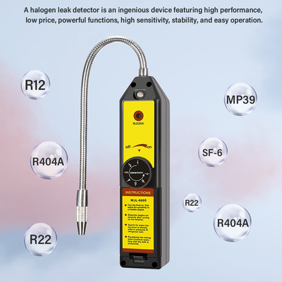 Portable Halogen Leak Detector for R134a R404A HVAC Systems
