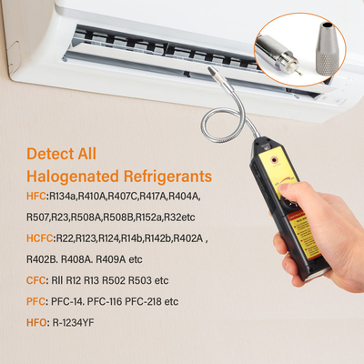 HVAC Leak Detector Tool Flexible Probe Adjustable Sensitivity