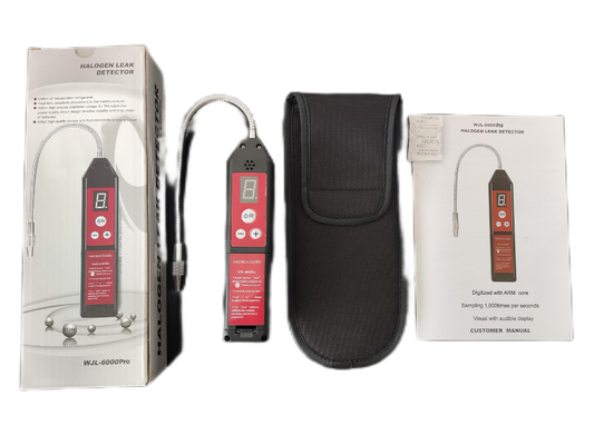 Intelligent Freon Gas Leak Detector with LED Display Battery Power