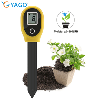 Convenient Soil Humidity Monitoring Device With Large LCD Screen And ABS Plastic Housing