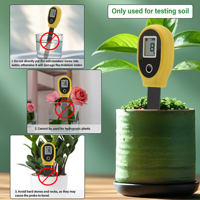 Convenient Soil Humidity Monitoring Device With Large LCD Screen And ABS Plastic Housing