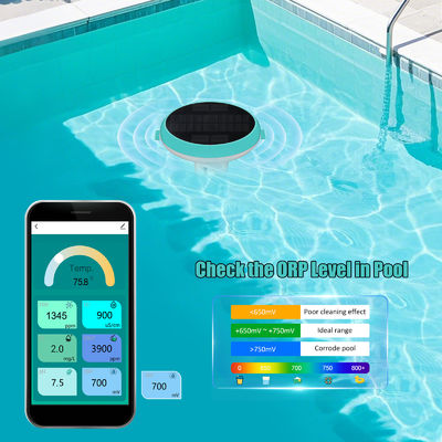 Tuya-Compatible Digital Pool Sensor – 7-in-1 Water Quality Detector