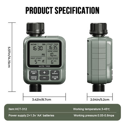 Outdoor Hose Timer with Rain Sensor Automatic Water Control