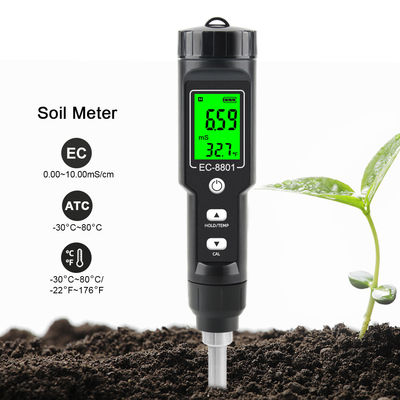 EC-8801 Soil Meter Portable digital display horticultural planting EC salt soil detector for household potted soil planting