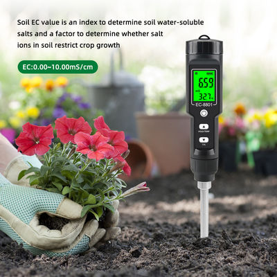 EC-8801 Soil Meter Portable digital display horticultural planting EC salt soil detector for household potted soil planting