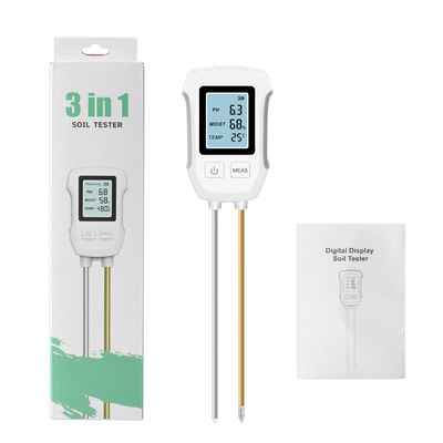Soil Tester: 3-in-1 pH, Moisture & Temperature Meter for Healthy Plants